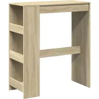 vidaXL Table de bar avec étagère Chêne Sonoma 90x40x103,5 cm Bois composite
