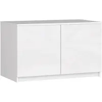 Akord Nadställning pour armoire S90 2D 2 étagères blanc brillant