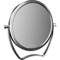 Emco puree miroir de voyage, diamètre 139 mm, grossissement 5x, chrome, 109400125