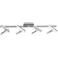 Leuchtendirekt Plafonnier LED pour vos quatre murs avec bras ajustables
