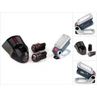 Bosch Lampe sans fil GLI 12V-330 DeciLED + 2 batteries 3,0 Ah + chargeur