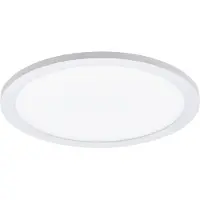 Eglo LED Plafonnier Sarsina, luminaire à intensité variable en aluminium et plastique, plafonnier, éclairage de plafond blanc neutre, lampe de cuisine Ø 30 cm