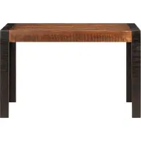 Syfax Table à dîner marron miel 120x60x76 cm bois de manguier massif