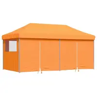Syfax Tente de réception pliable escamotable avec 4 parois latérales