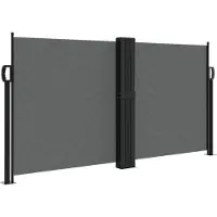 Syfax Auvent latéral rétractable anthracite 120x1000 cm