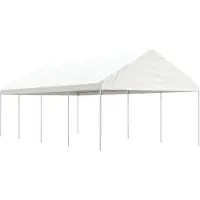 Syfax Belvédère avec toit blanc 8,92x4,08x3,22 m polyéthylène