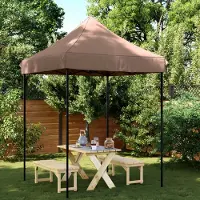 vidaXL Tente de réception pratique Pliable Pop-Up Marron 200x200x306 cm - Pavillons & Tentes de réception ,design Möbel 9068551 1parcel