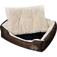 The Living Store Lit chaud pour chien avec coussin M