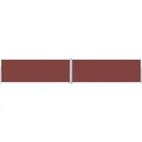 Syfax Auvent latéral rétractable Marron 180x1000 cm