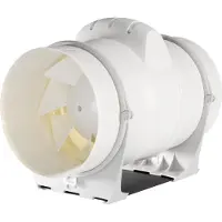 Wallair 20100296 Rohrlüfter 230 V 910 m³/h 20 cm