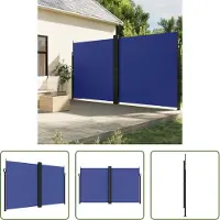 The Living Store Store latéral extensible bleu 200x600 cm