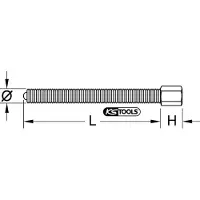 Ks Tools Broche 27 mm G3/4 "x14Gx360 mm - 610.2703