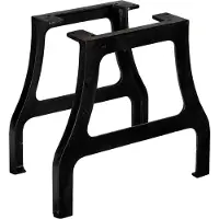 The Living Store Pieds de table basse 2 pcs. Piètement A en fonte