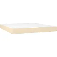 Syfax Matelas de lit à ressorts ensachés fermeté moyenne Crème 180x200x20 cm Tissu