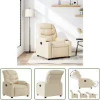 The Living Store Relaxsessel Creme Stoff