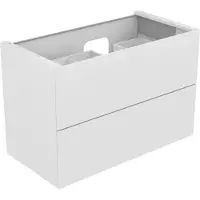 Keuco EDITION 11 Meuble sous-lavabo pour lavabos encastrables, 2 tiroirs à casseroles, position du lavabo à droite, 1050x700x535mm, 31256210000