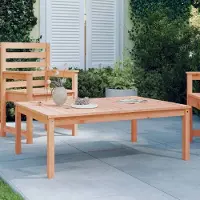 Prolenta Maison Exclusive - Table de jardin 121x82,5x45 cm, en bois massif de douglas