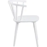 Ebuy24 Ida chaise de salle à manger bois blanc.