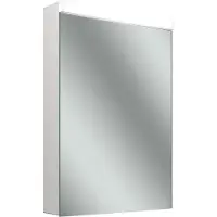 Schneider CARE LED Armoire de toilette, 595x867mm, charnières à droite, éclairage en haut, prise à gauche en bas à lintérieur, avec distributeur, 193.064.01.0201
