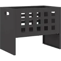 vidaXL Foyer Noir 50 x 30 x 40 cm Acier