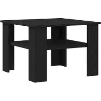 vidaXL Table Basse Chêne Noir 60X60X42 Cm En Bois Lumarko !