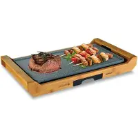 Sogo Bar-ss-1223 2200w 43x23 Cm Electric Grill Plate Marron One Size / EU Plug 220V