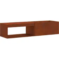 vidaXL Foyer Marron 160 x 45 x 35 cm Acier