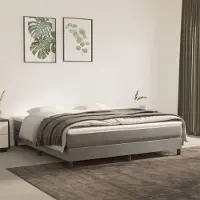 Syfax Matelas de lit à ressorts ensachés fermeté moyenne Gris clair 180x200x20 cm
