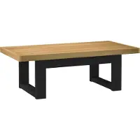Syfax Table basse NOAIN pieds en forme de U 120x60x40 cm massif pin