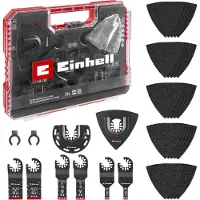 Einhell Coffret accessoires XLPlus Multi-Tools - 35 pièces - lames, racloir, ponçage - boîte de rangement