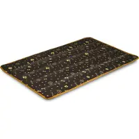 AIO Factory Tapis de lit pour chien 100x70 cm imperméable os doré