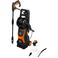 Neo Tools Nettoyeur haute pression 1600W, 135Bar - Nettoyage puissant pour la voiture, la terrasse et le jardin, y compris un grand nombre d'accessoires