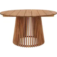 Ebuy24 Lorca table de jardin Ø120cm naturel.
