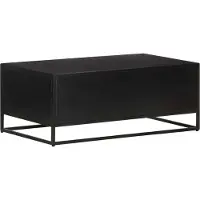 vidaXL Table basse 90x50x35 cm Bois de manguier rugueux - Table basse - Tables basses - Table de salon