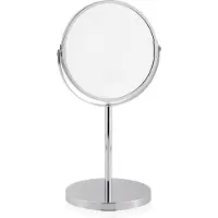 WAS Germany Miroir cosmétique ø 17 cm, grossissement 1x et 3x, chromé, argenté