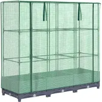 Syfax Lit surélevé avec housse de serre aspect rotin 120 x 40 x 123 cm