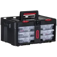 Sans marque Boîte à outils Stack'N'Roll (17210831/253380) avec 3 organiseurs Noir