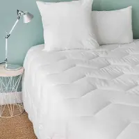 Toison D'or Couette Bamboo , 140x200cm, 300g/m², Chaleur Tempérée, Viscose de bambou (à partir de pâte de bambou), 2 Personnes, Blanc