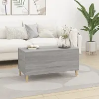 vidaXL Table basse Gris Sonoma 90x44,5x45 cm Bois composite - Table basse - Tables basses - Table d'appoint - Table de salon