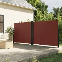 vidaXL Style élégant Store latéral extensible Marron 160x600 cm - Parasols Hommie4126634 1parcel