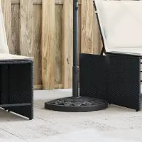 Prolenta Support de parasol exclusif, pour mâts de diamètre 38/48 mm, capacité de 9 kg, forme semi-circulaire