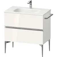 Duravit Sivida bâti-support pour lavabo, 2 tiroirs, poignée profilée chromée, 810x477x592mm, pour Sivida, SV4651010220000