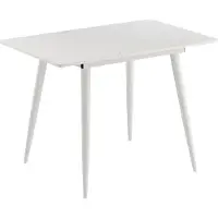 Vicco Table de salle à manger Beaver Blanc 80-110 x 70 cm extensible, Model 51775