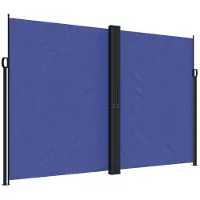 Syfax Auvent latéral rétractable bleu 220x1000 cm