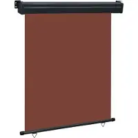 Syfax Auvent latéral de balcon 145x250 cm Marron