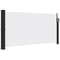 Syfax Auvent latéral rétractable blanc 100x500 cm