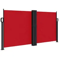 Syfax Auvent latéral rétractable rouge 120x1200 cm
