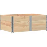 Syfax Colliers de palette 3 pcs 150x100 cm bois de pin solide