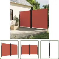 The Living Store Store latéral extensible Terracotta rouge 200x1200 cm