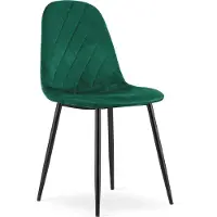 Leobert Chaise ASTI - velours vert foncé x 1
